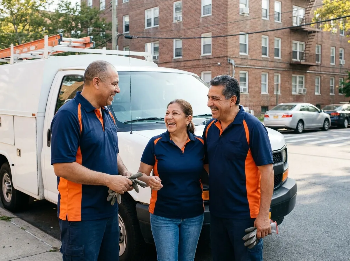 The Dumpster Contracting Service team — dumpster rental in New York City, NY